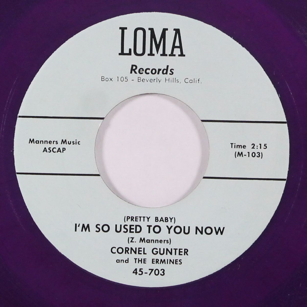 you broke my heart / i'm so used to you now by CORNEL GUNTER & ERMINES