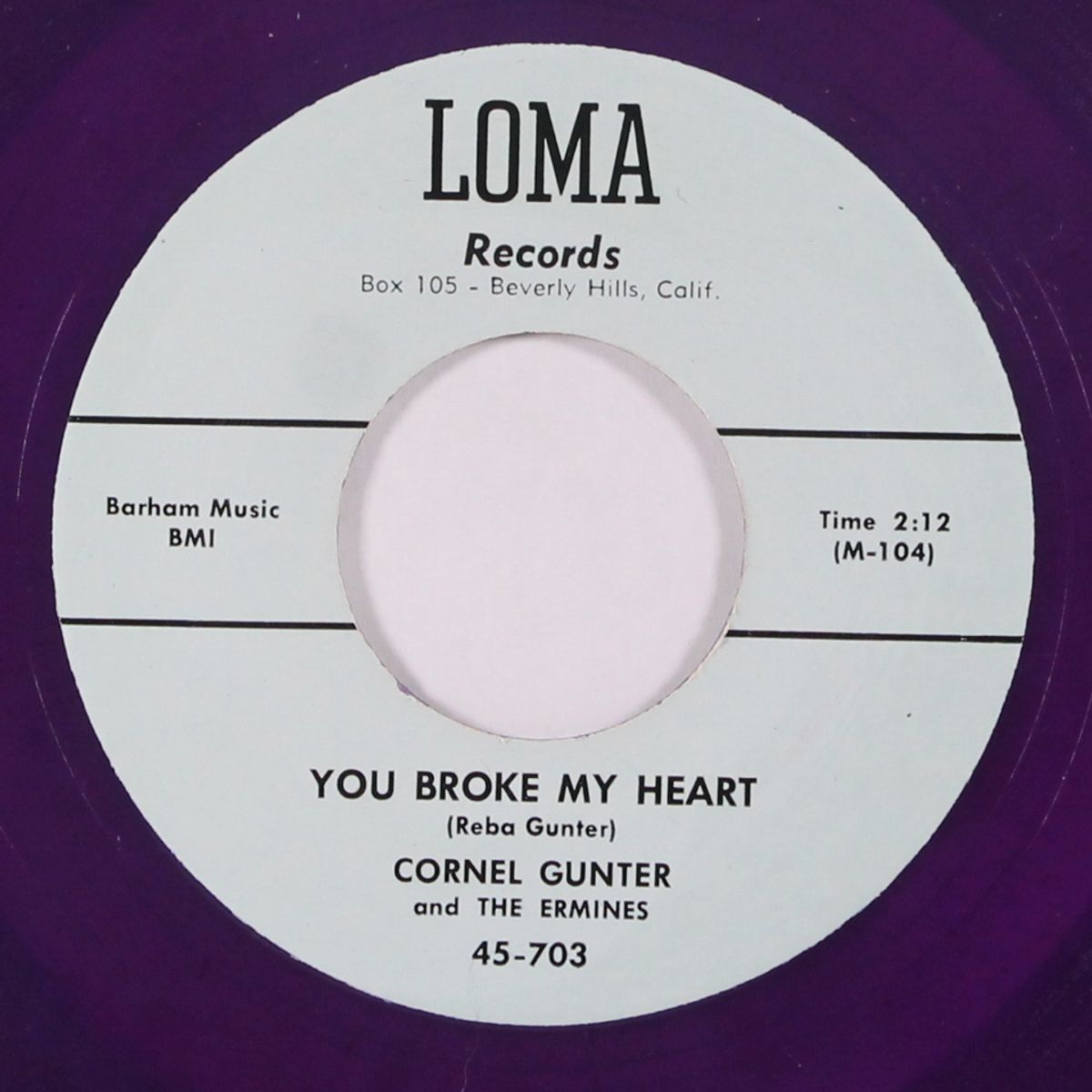 you broke my heart / i'm so used to you now by CORNEL GUNTER & ERMINES