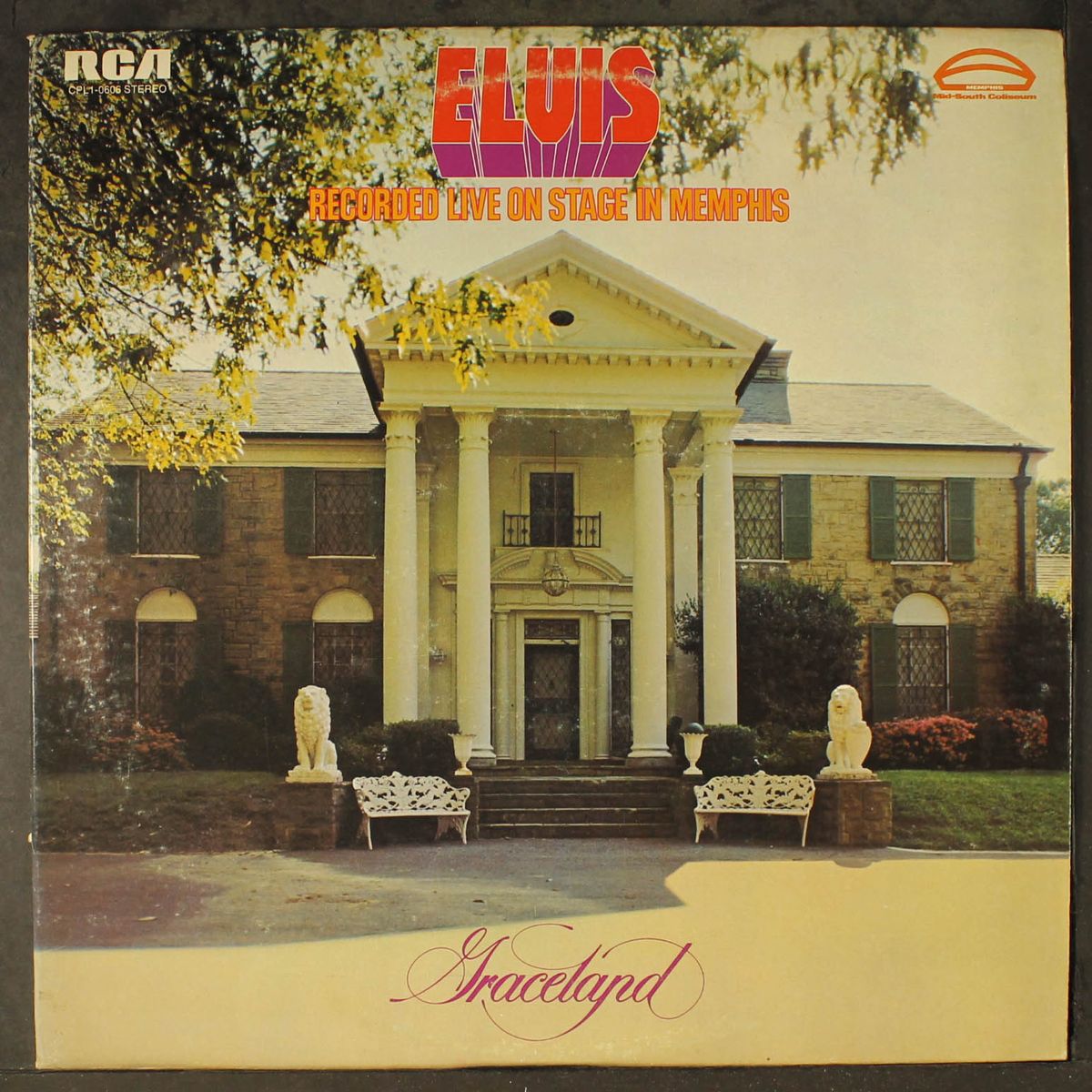 recorded live on stage in memphis by ELVIS PRESLEY