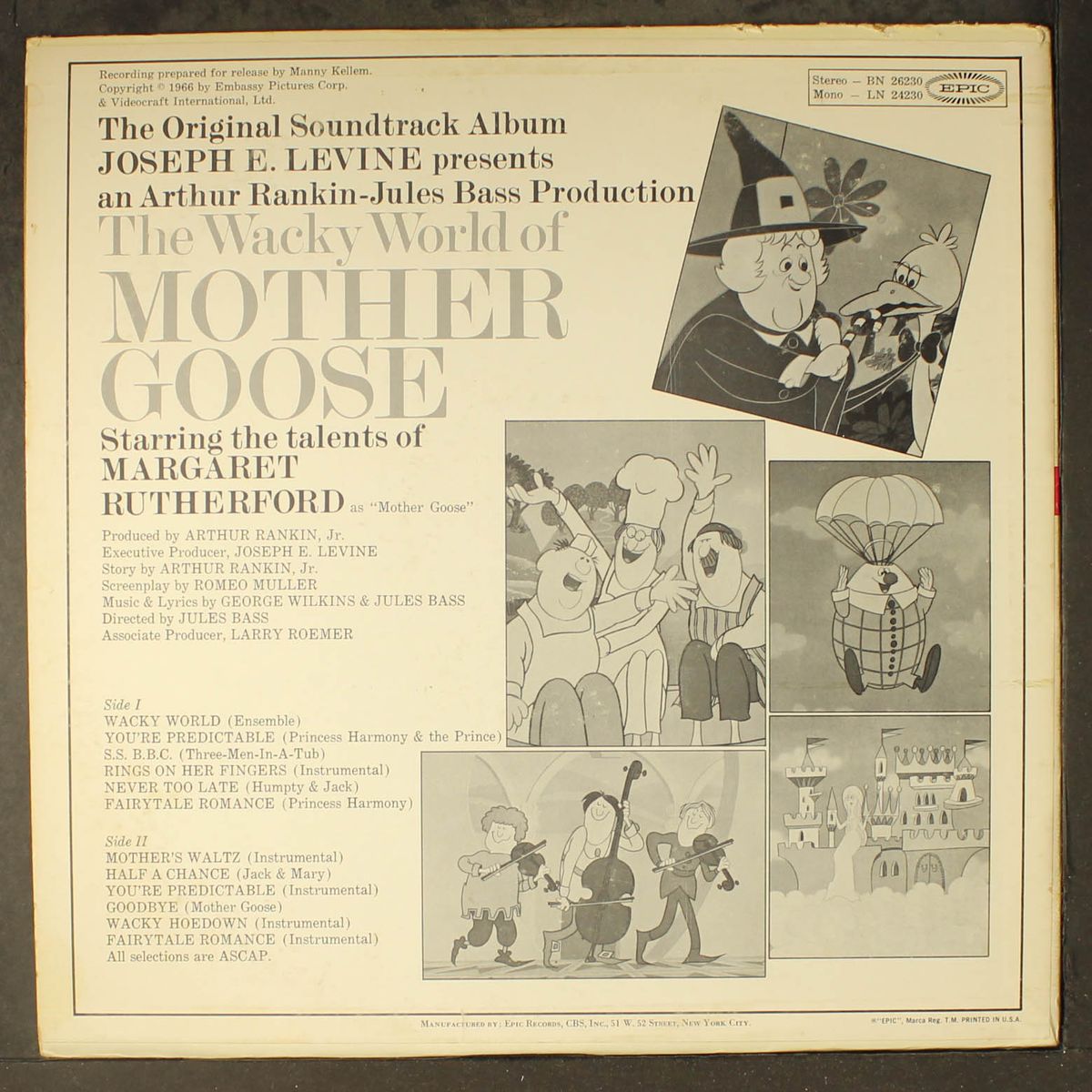 the wacky world of mother goose by SOUNDTRACK