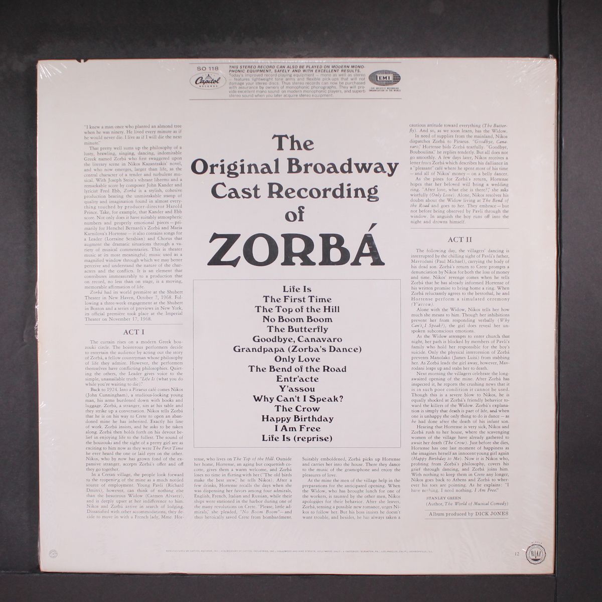 zorba by ORIGINAL CAST