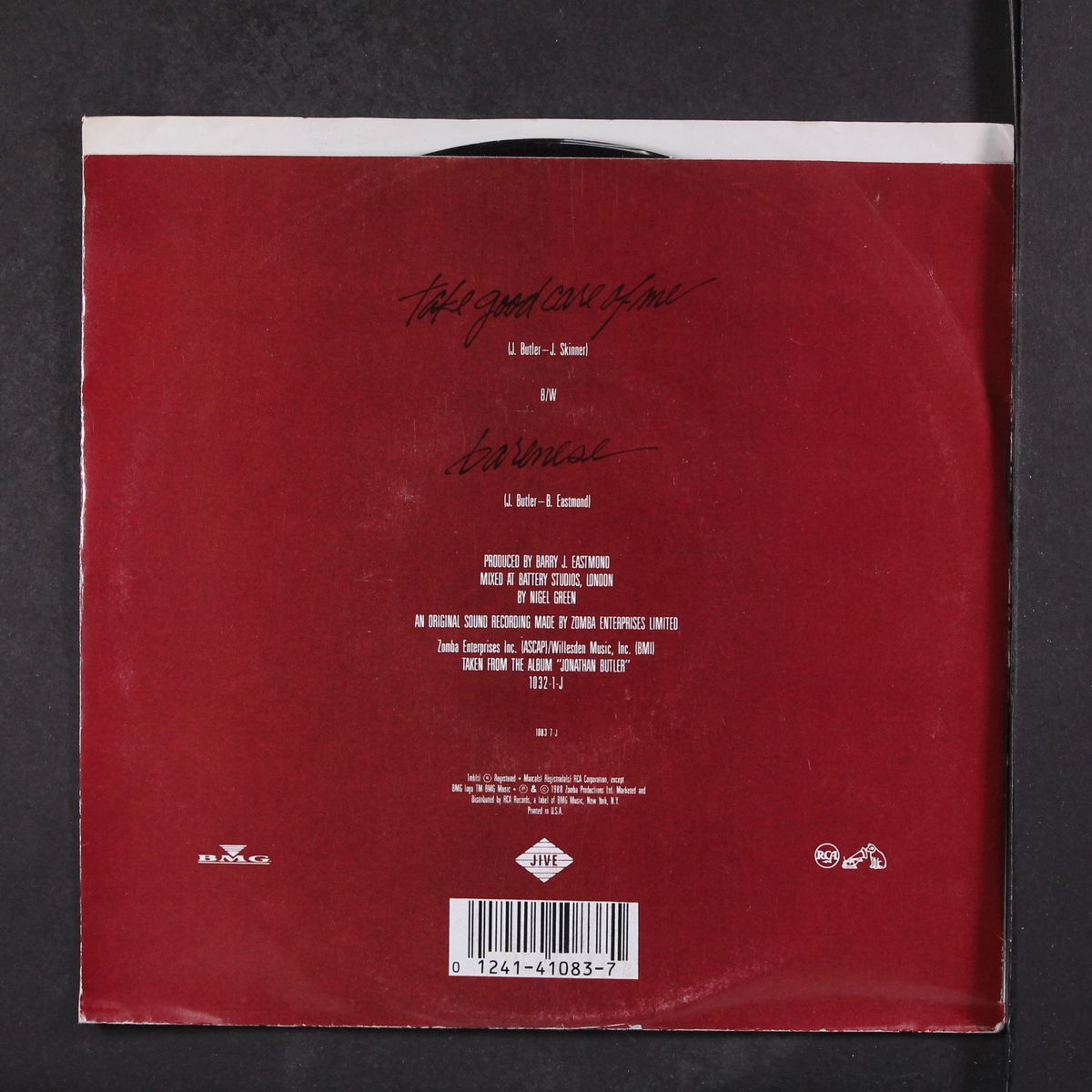 take good care of me / same by JONATHAN BUTLER