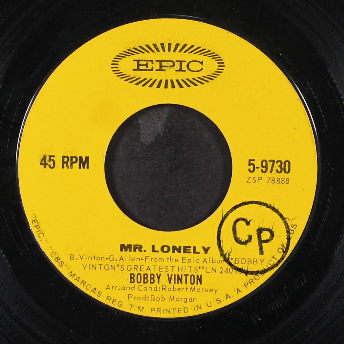 mr. lonely by BOBBY VINTON