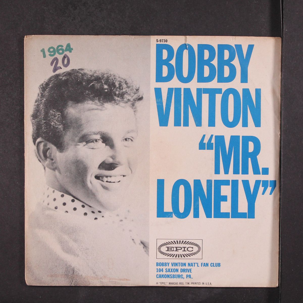mr. lonely by BOBBY VINTON