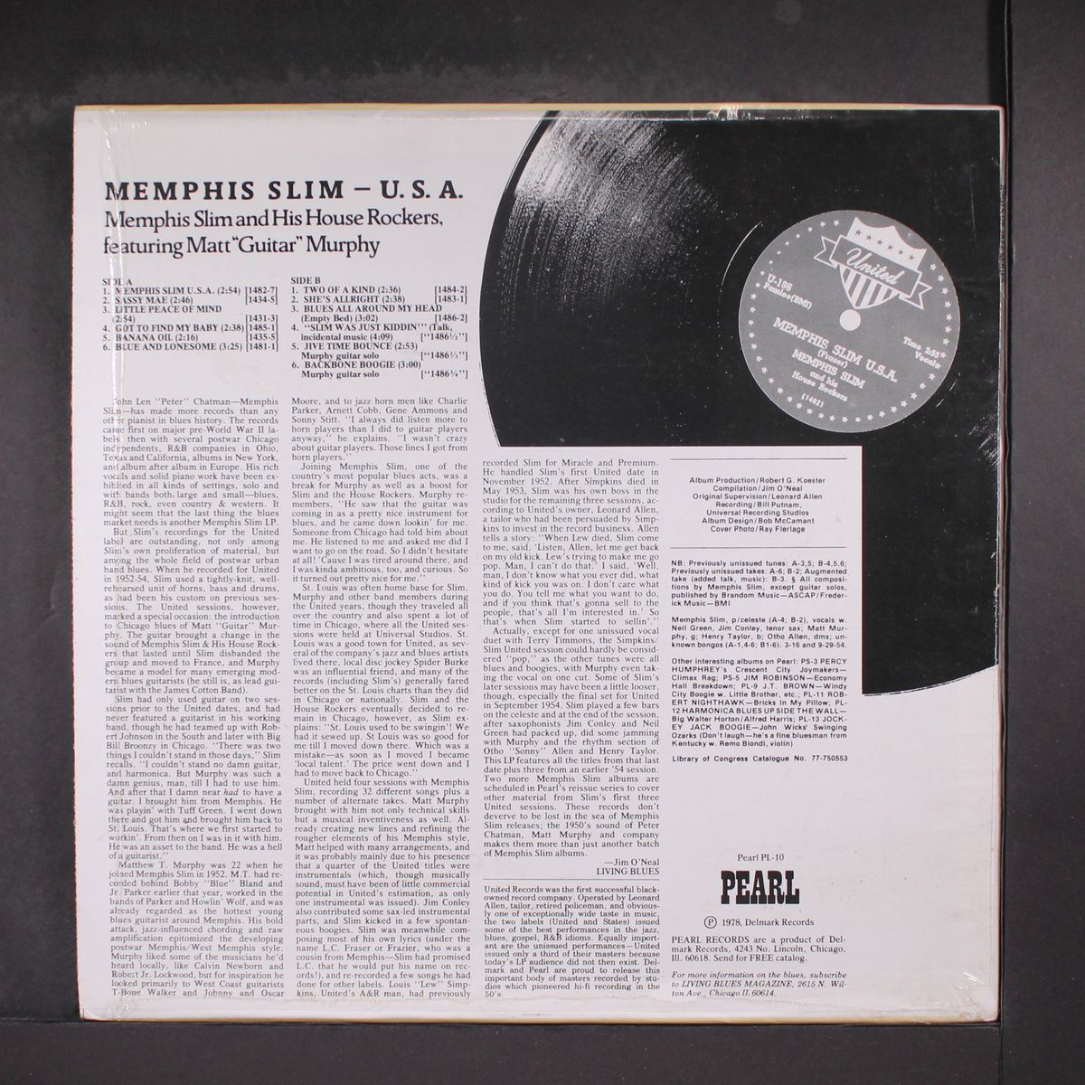 u.s.a. by MEMPHIS SLIM