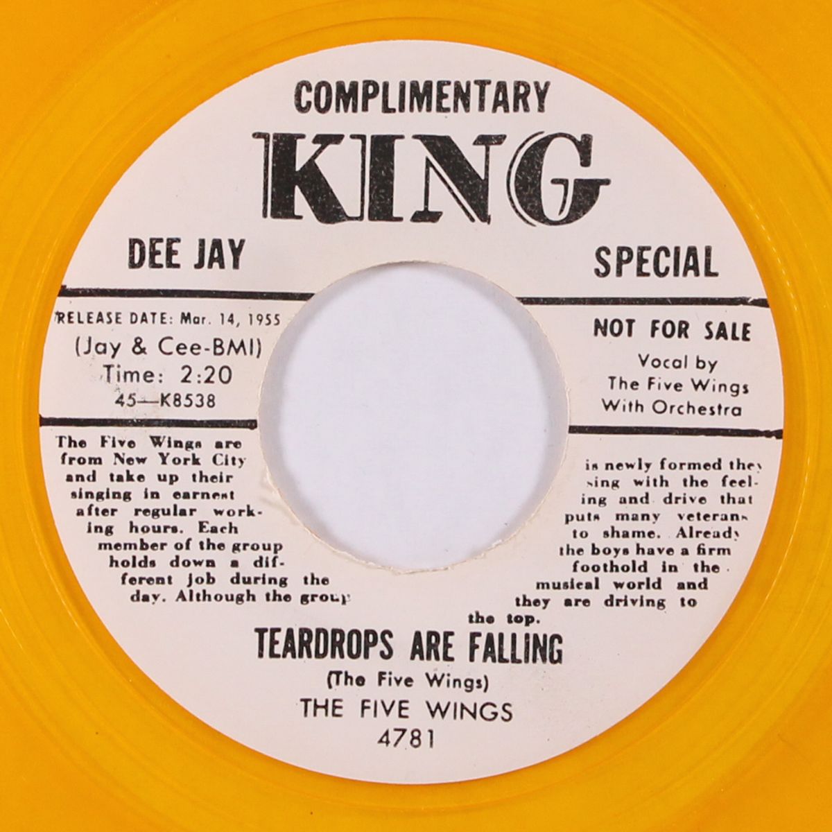 teardrops are falling by FIVE WINGS