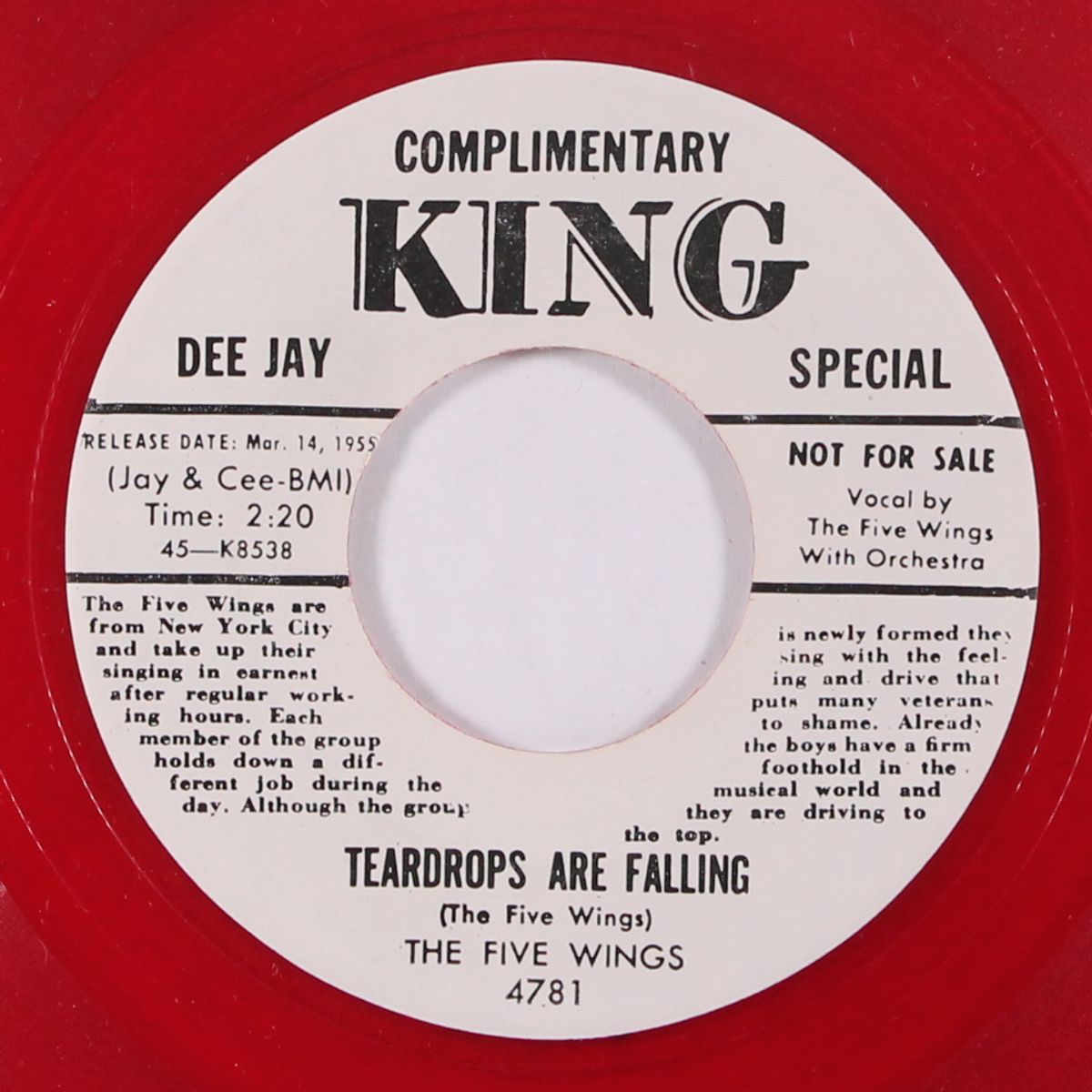 teardrops are falling by FIVE WINGS