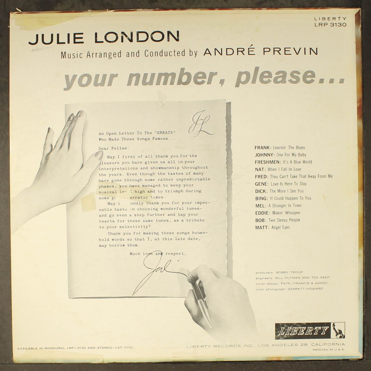 your number please... by JULIE LONDON