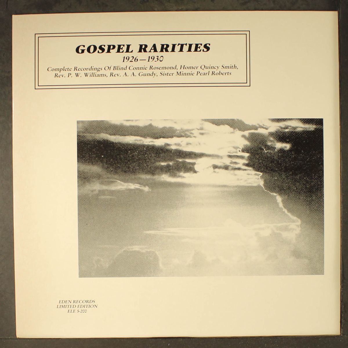 gospel rarities, 1926-1930 by VARIOUS