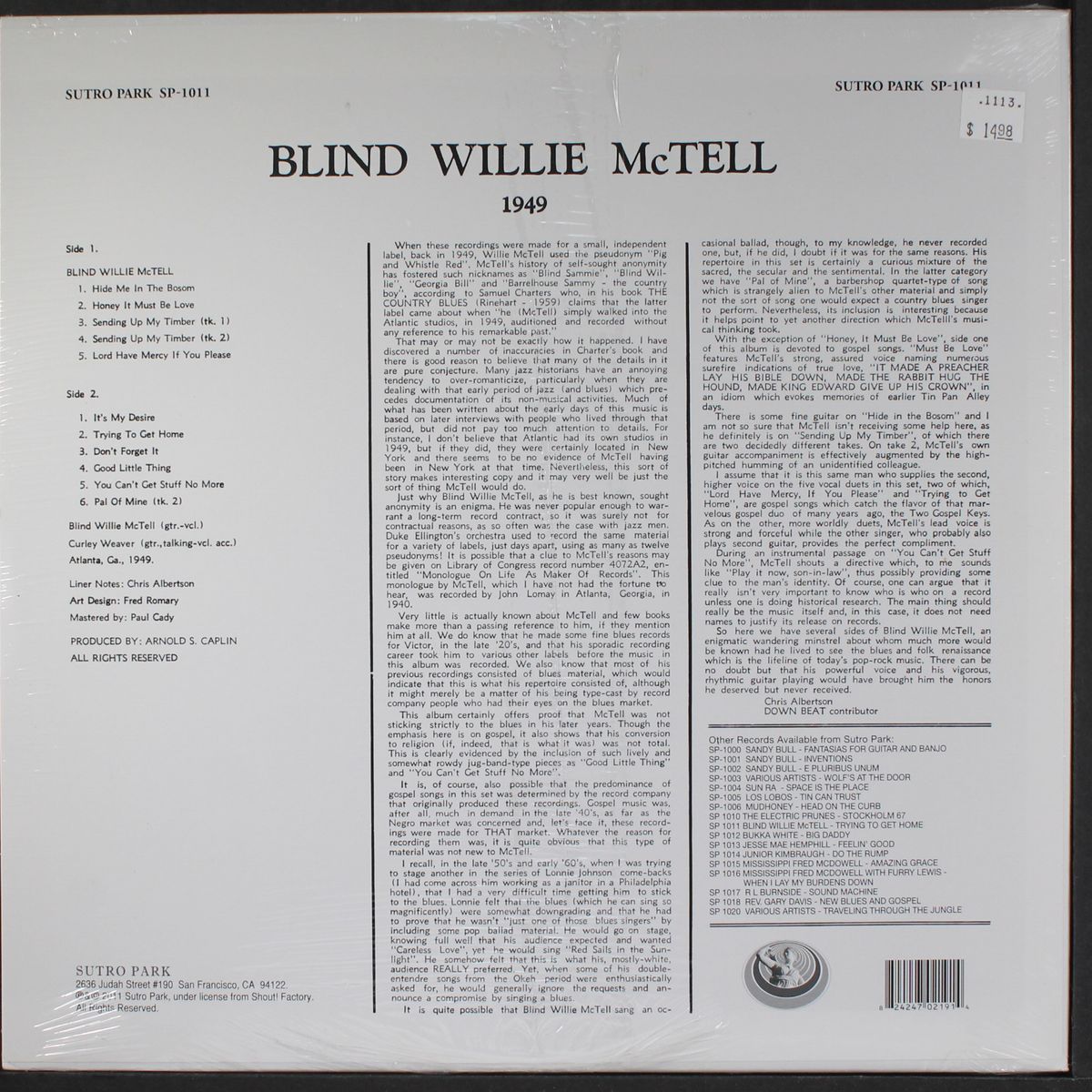 trying to get home by BLIND WILLIE MCTELL