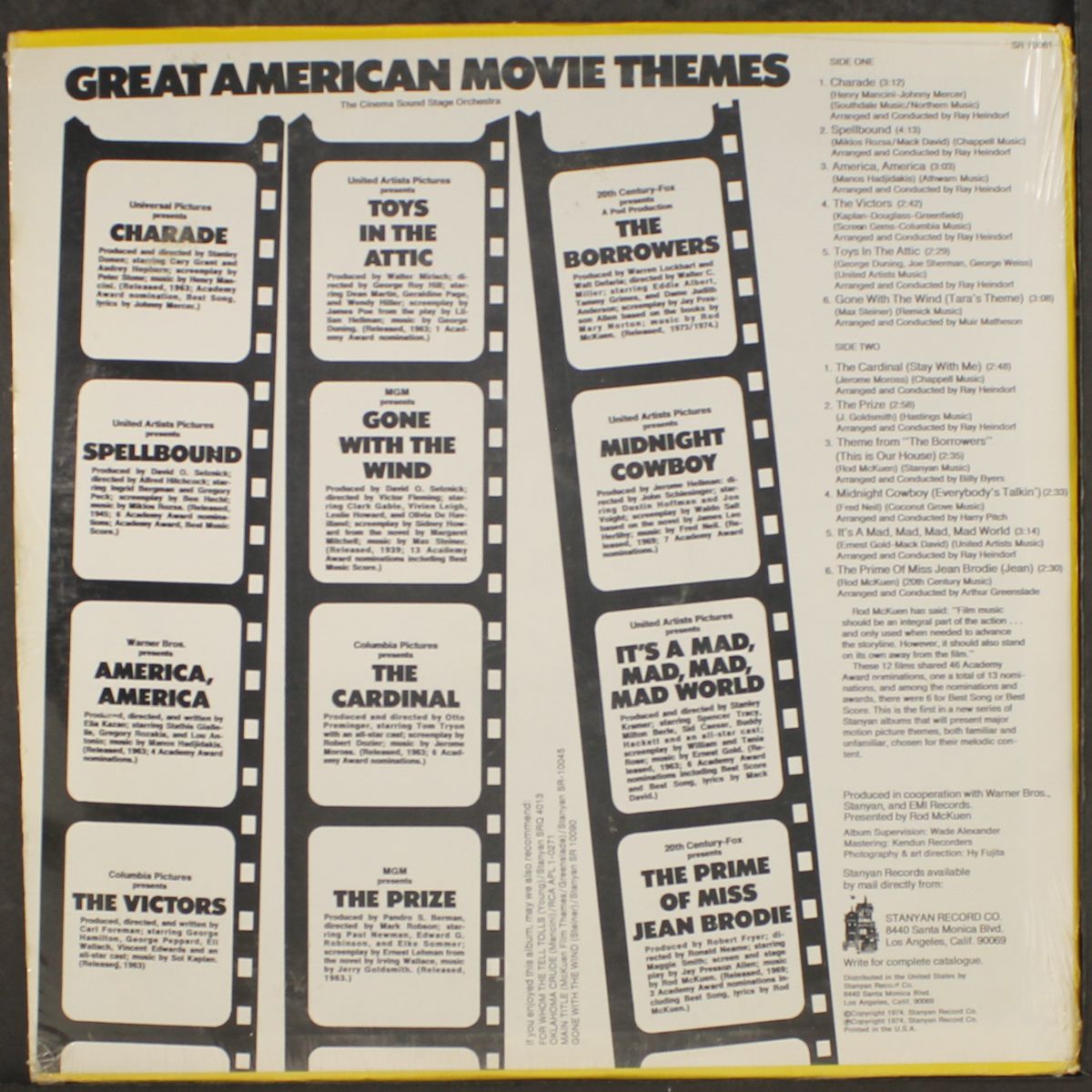 great american movie themes by RAY HEINDORF