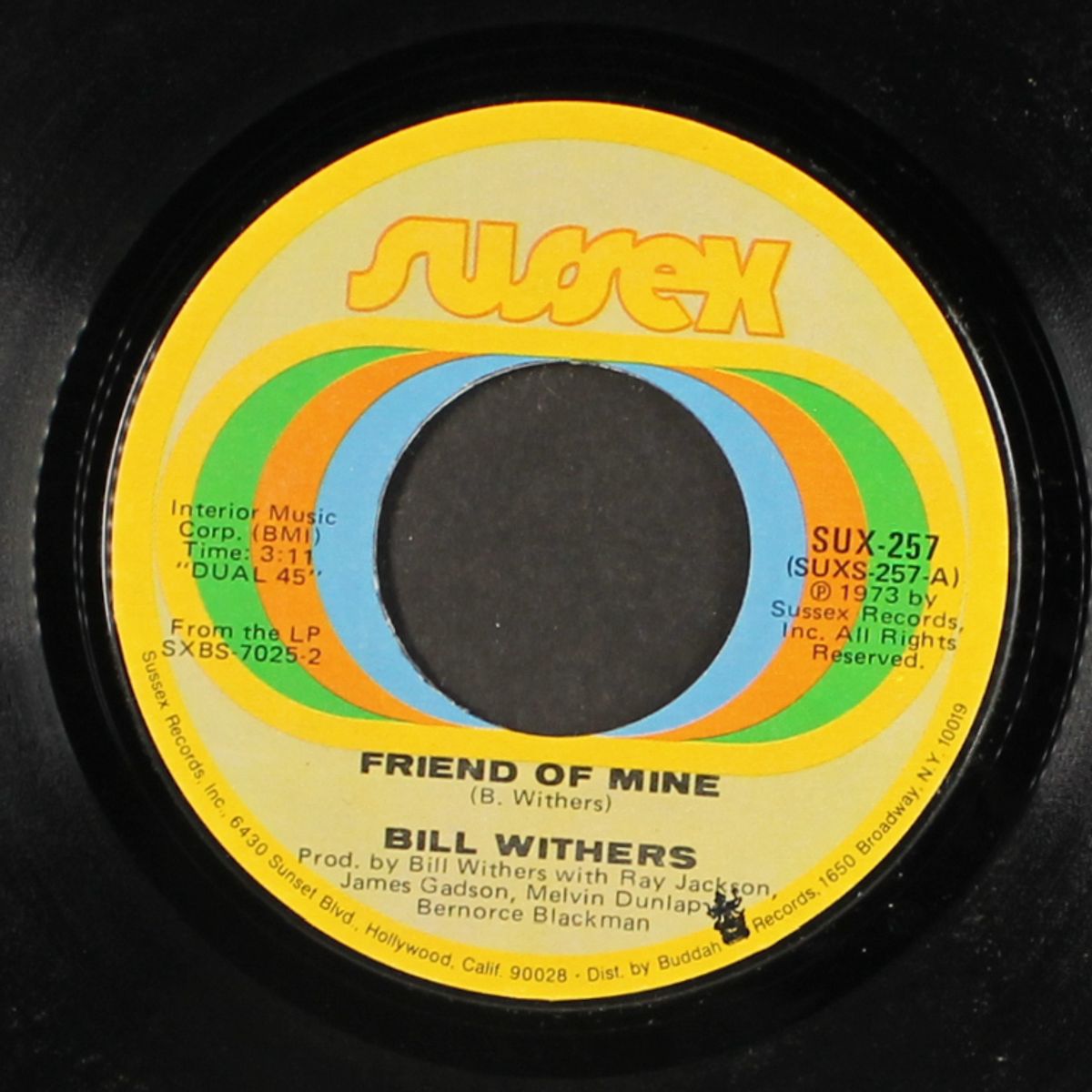 friend of mine / lonely town, lonely street by BILL WITHERS