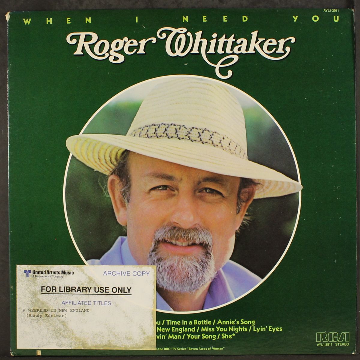 when i need you by ROGER WHITTAKER