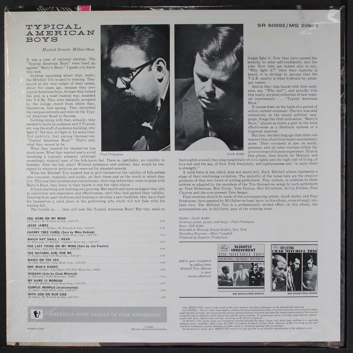 typical american boys by CHAD MITCHELL TRIO