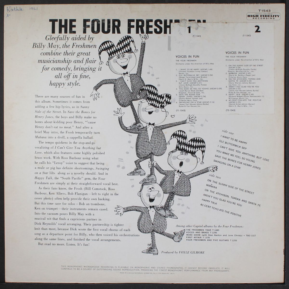 voices in fun by FOUR FRESHMEN