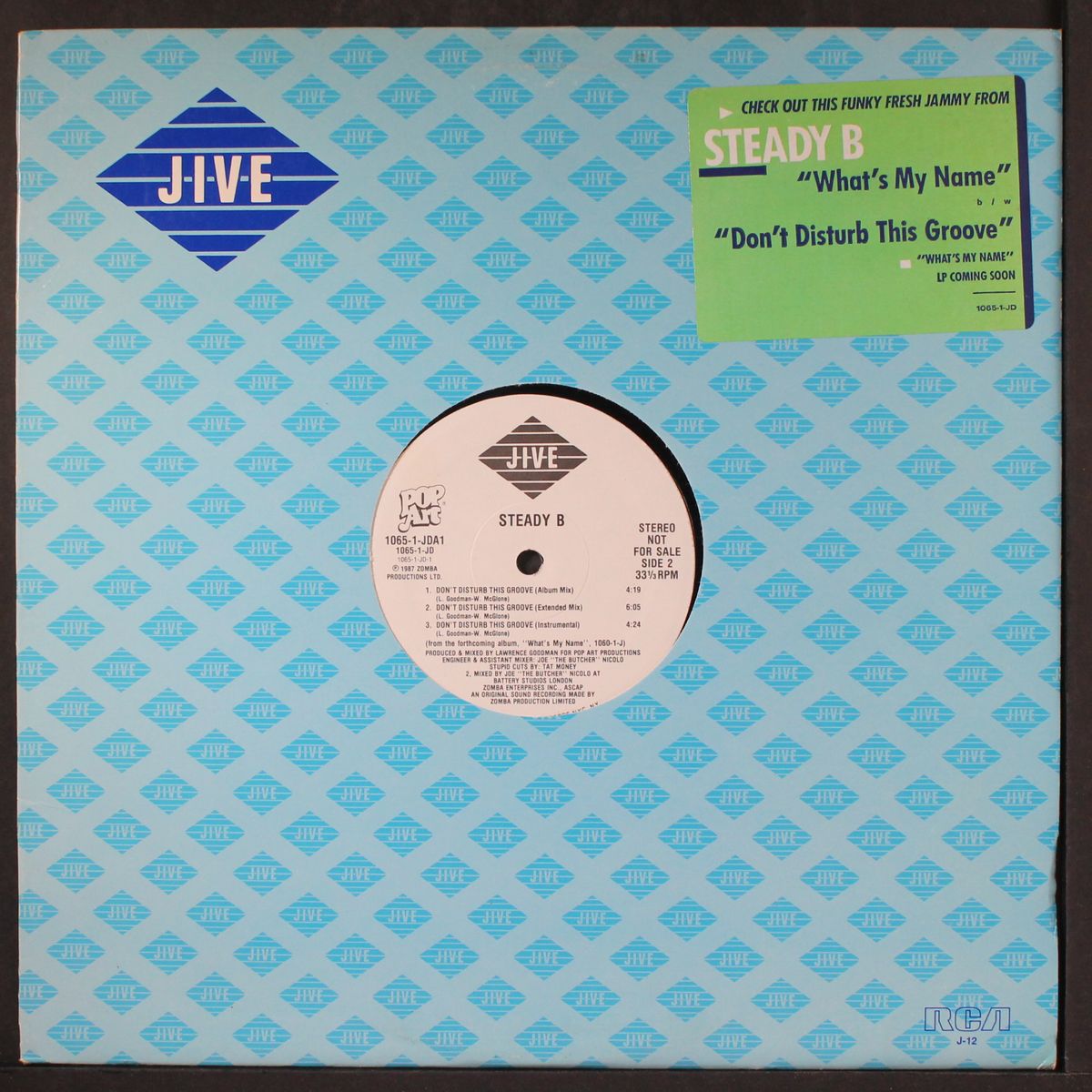 what's my name / don't disturb this groove by STEADY B