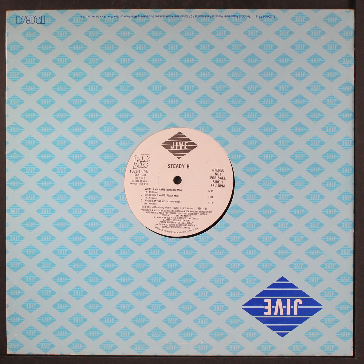 what's my name / don't disturb this groove by STEADY B