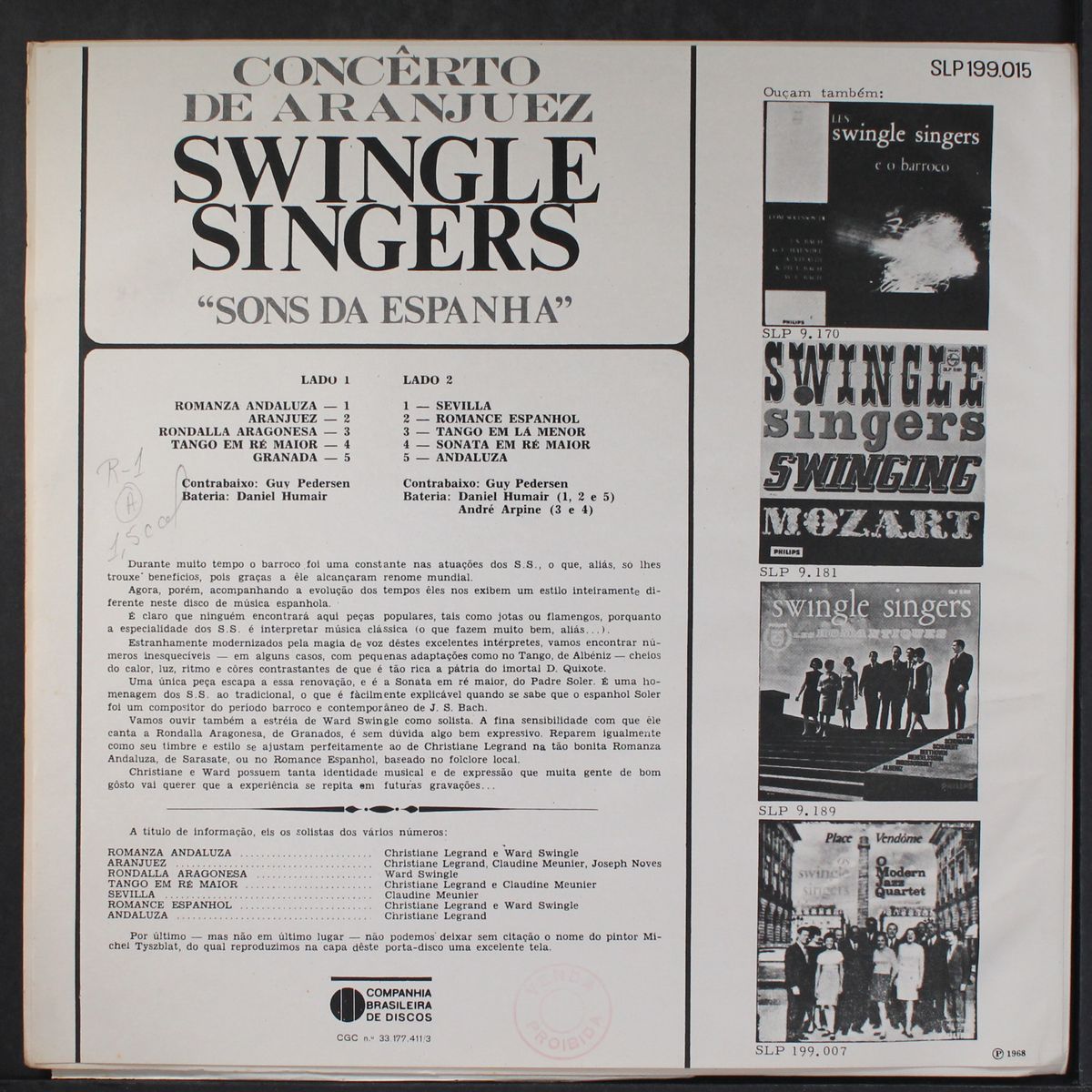 sons da espanha by SWINGLE SINGERS