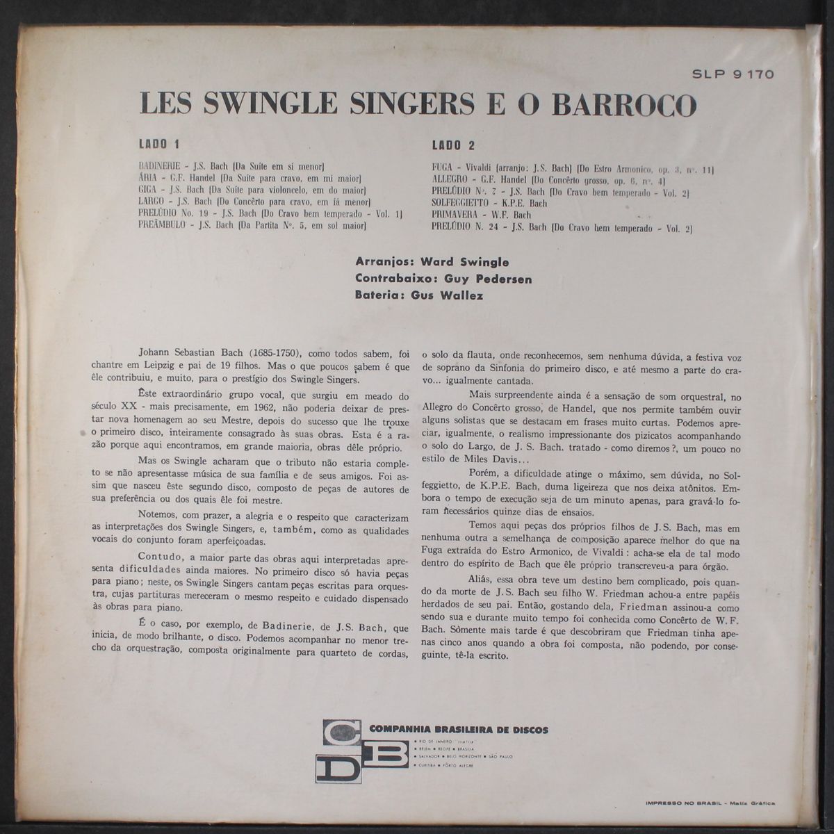 e o barroco by SWINGLE SINGERS
