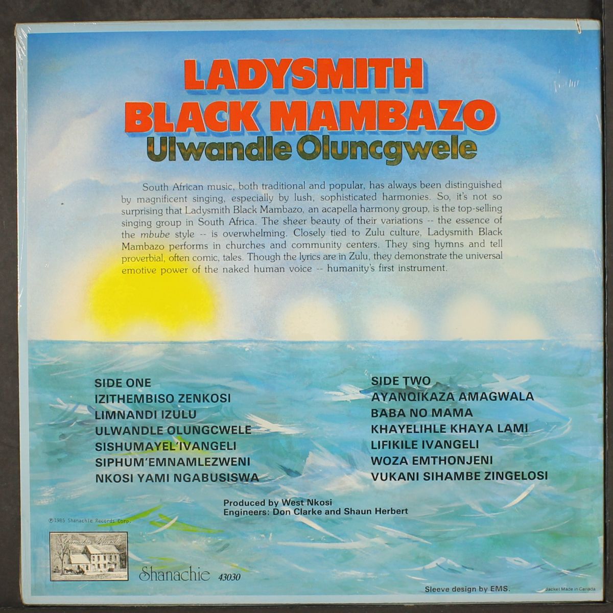 ulwandle oluncgwele by LADYSMITH BLACK MAMBAZO
