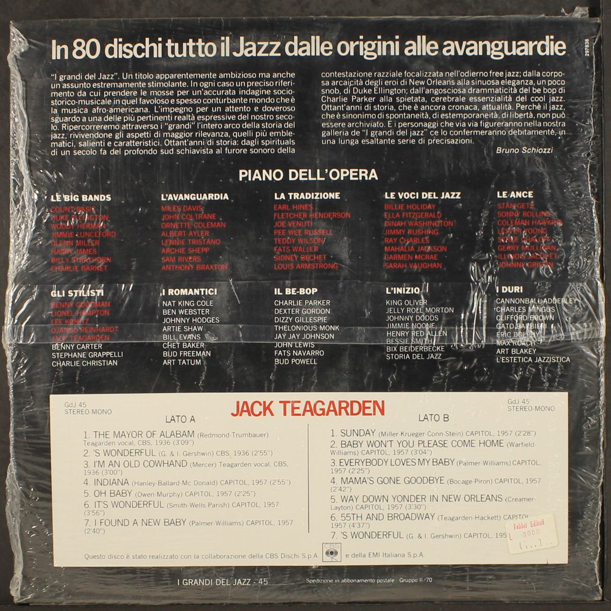 i grandi del jazz by JACK TEAGARDEN