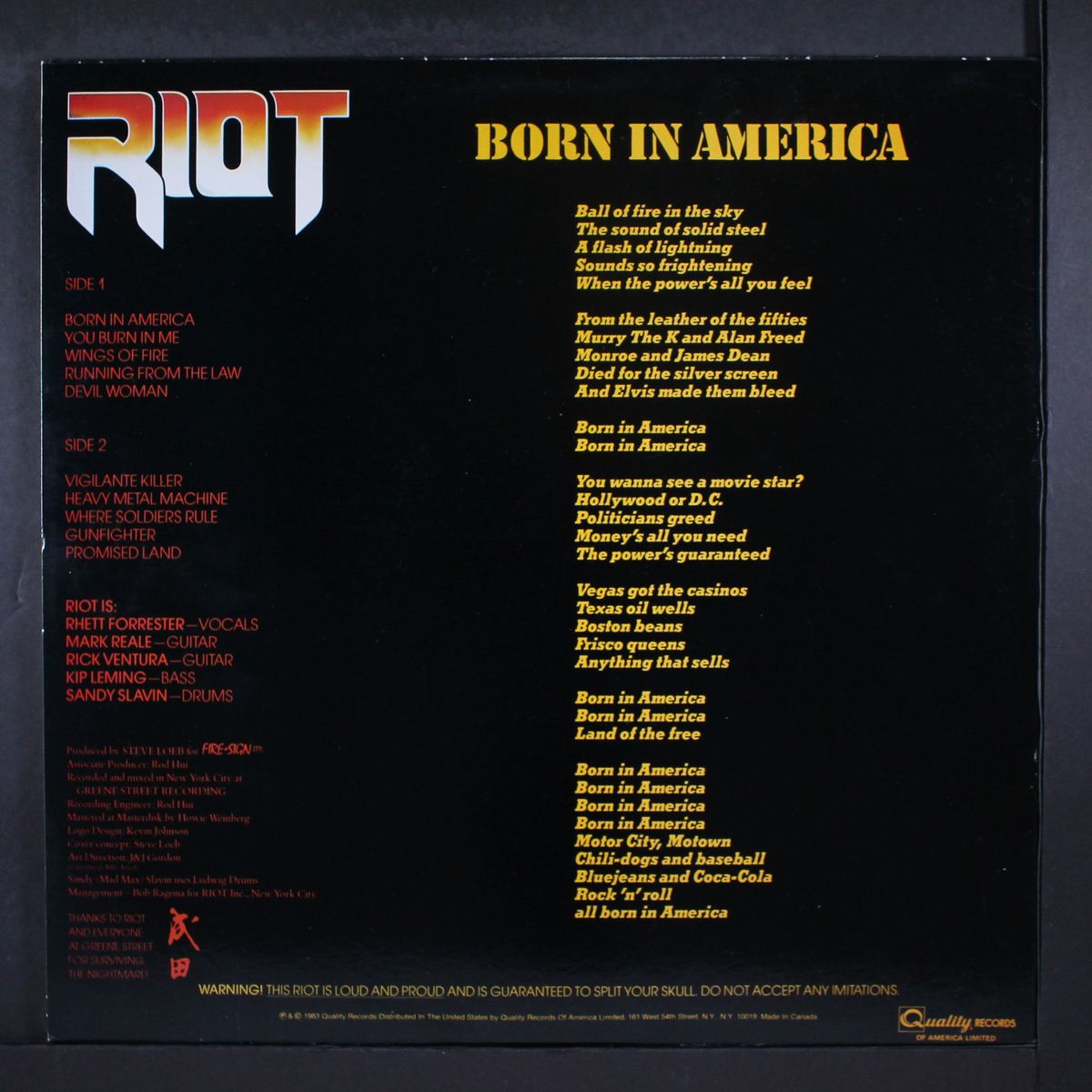 born in america by RIOT