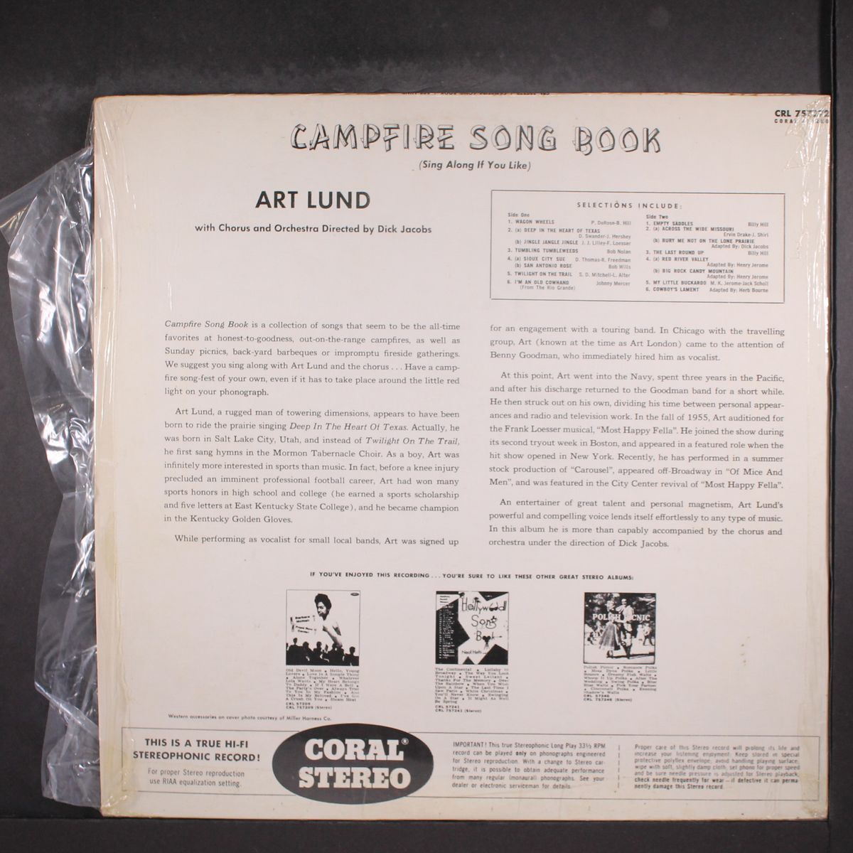 campfire song book by ART LUND