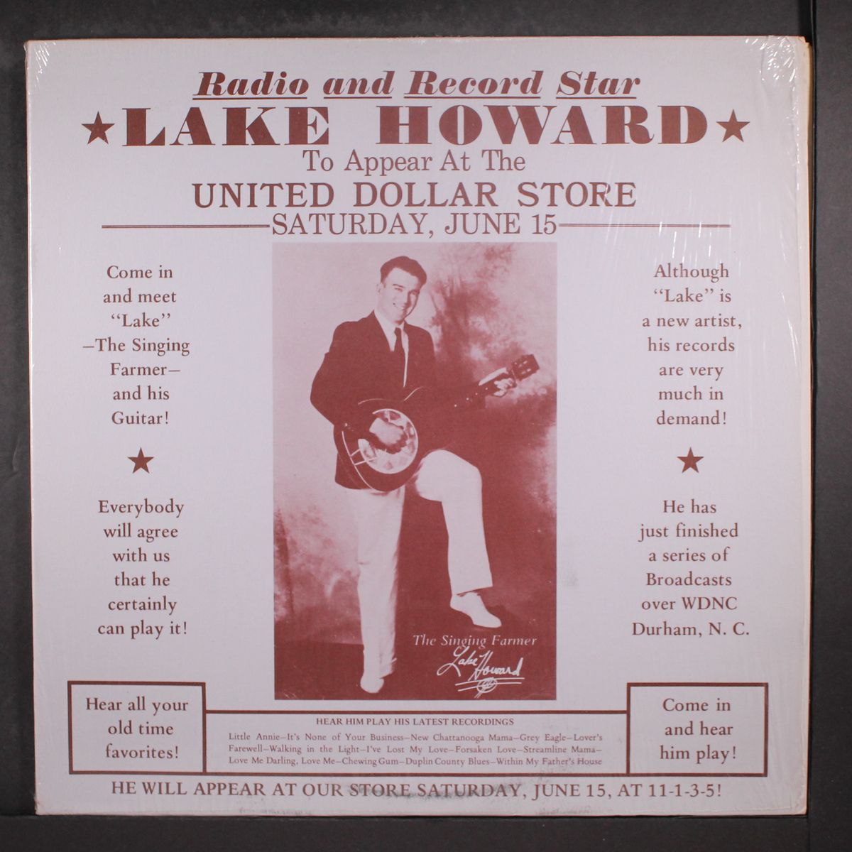 the singing farmer by LAKE HOWARD