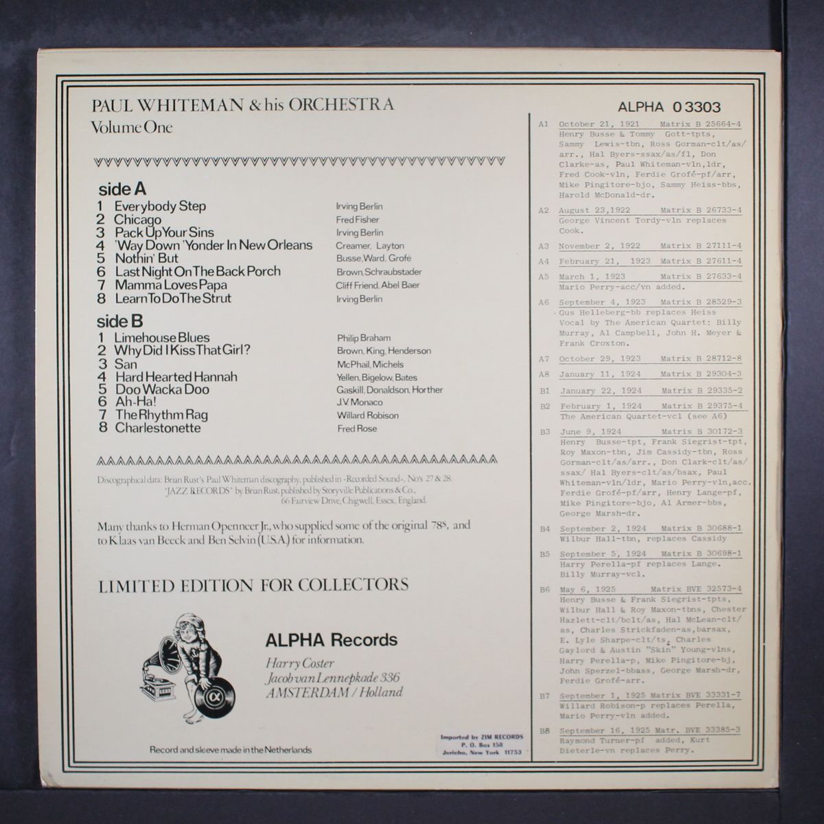 paul whiteman & his orchestra, vol. 1 by PAUL WHITEMAN