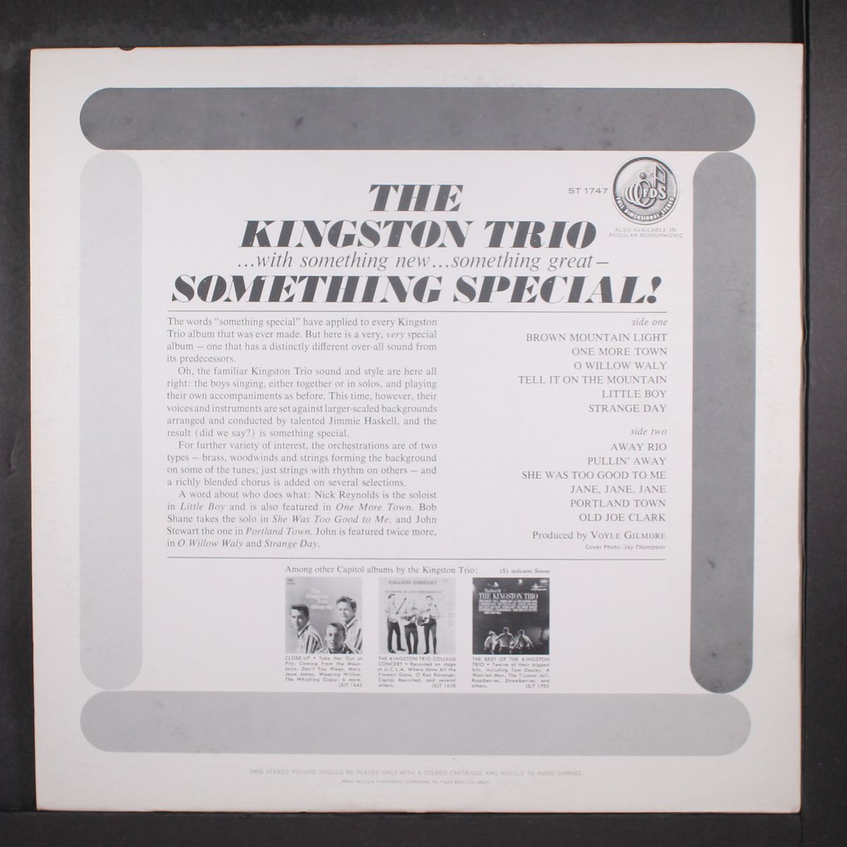 something special by KINGSTON TRIO