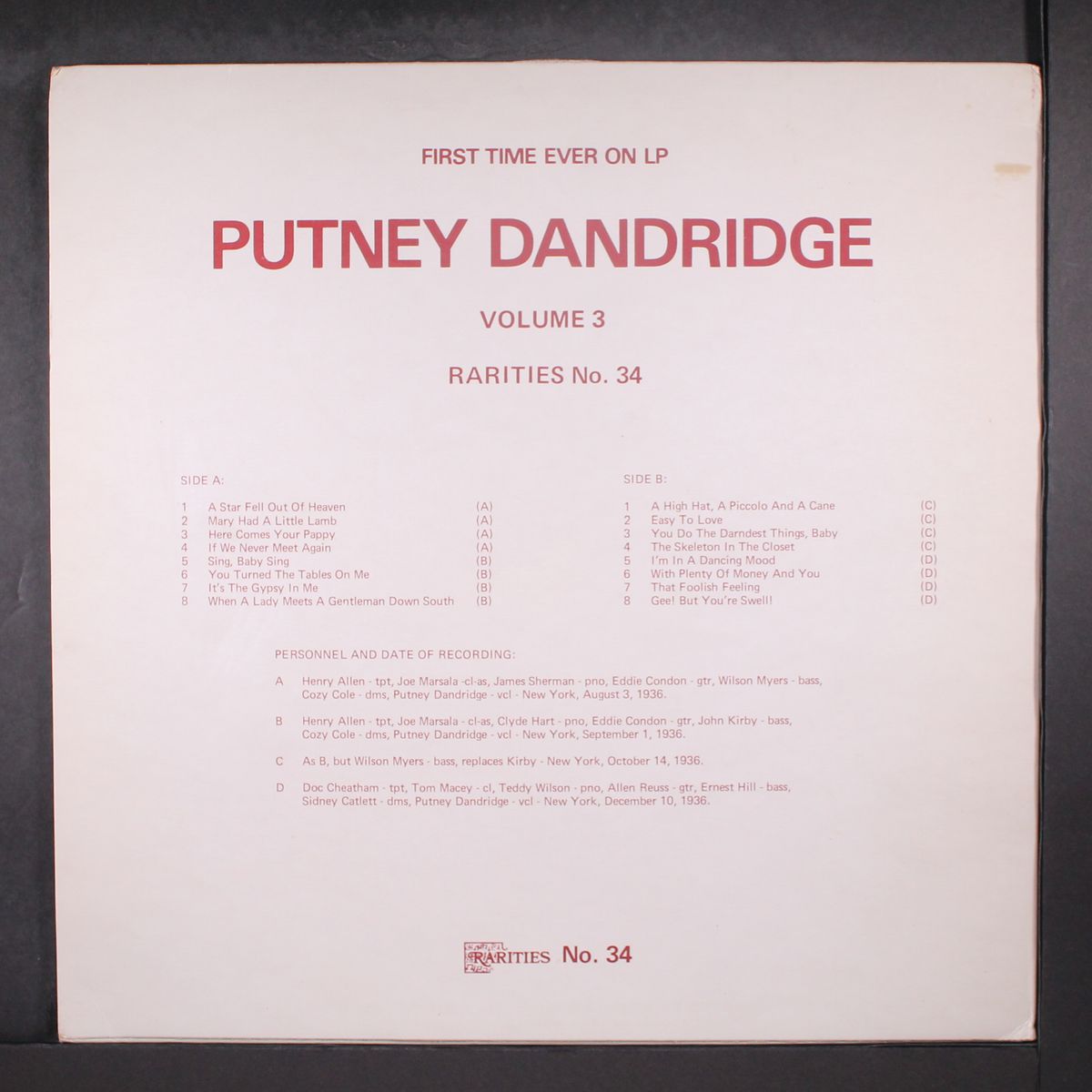 a chronological study, vol. 3 by PUTNEY DANDRIDGE
