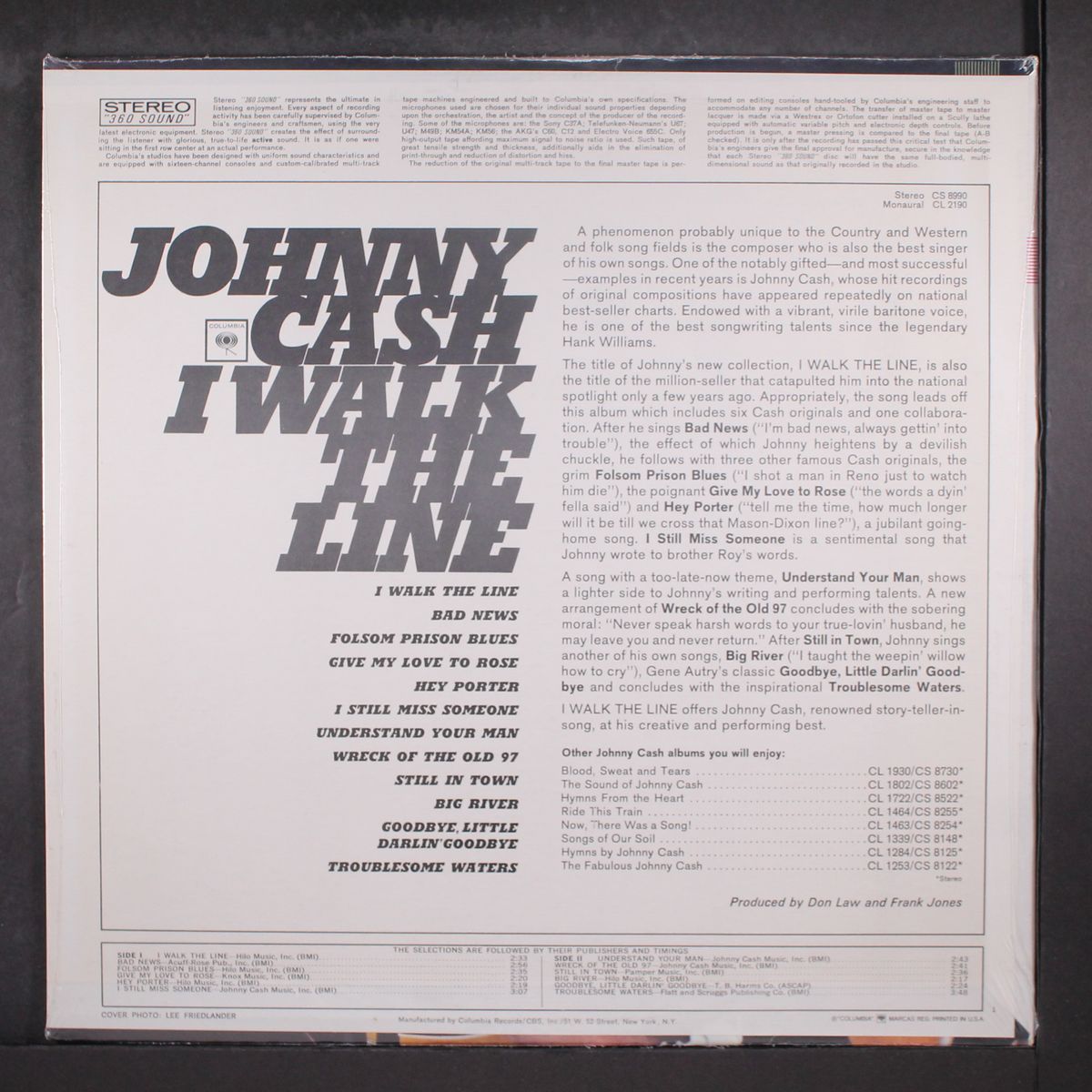 i walk the line by JOHNNY CASH