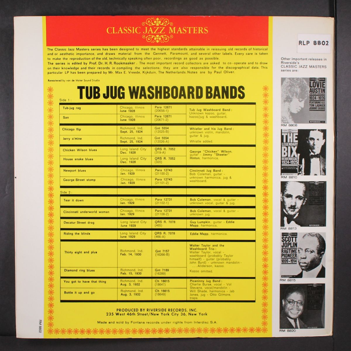 tub jug washboard bands, 1924-1932 by VARIOUS