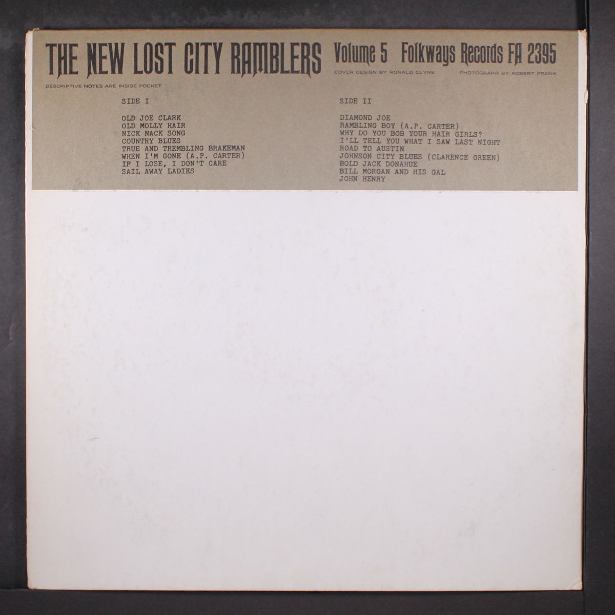 vol. 5 by NEW LOST CITY RAMBLERS