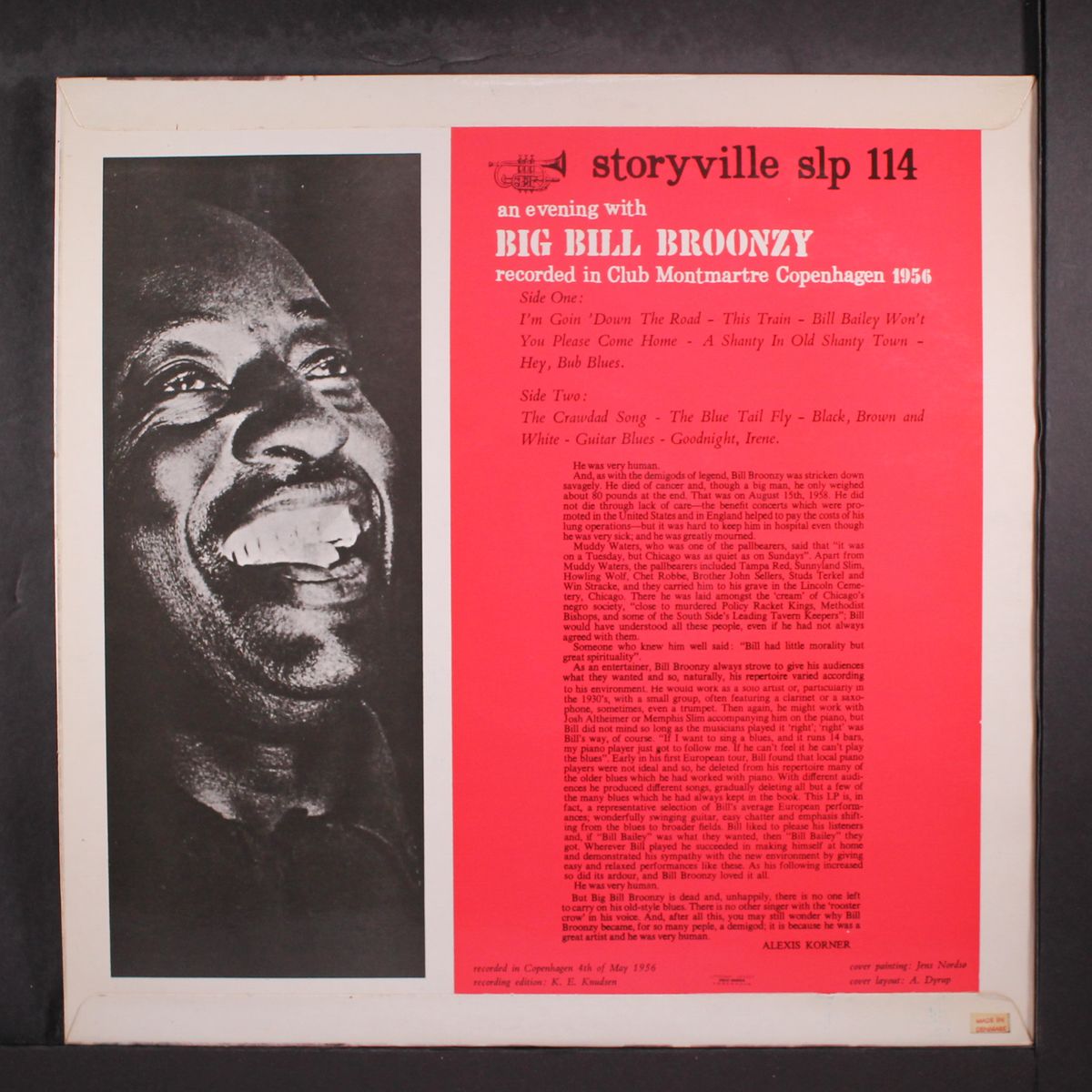 an evening with big bill broonzy (recorded in club montmartre copenhagen 1956) by BIG BILL BROONZY