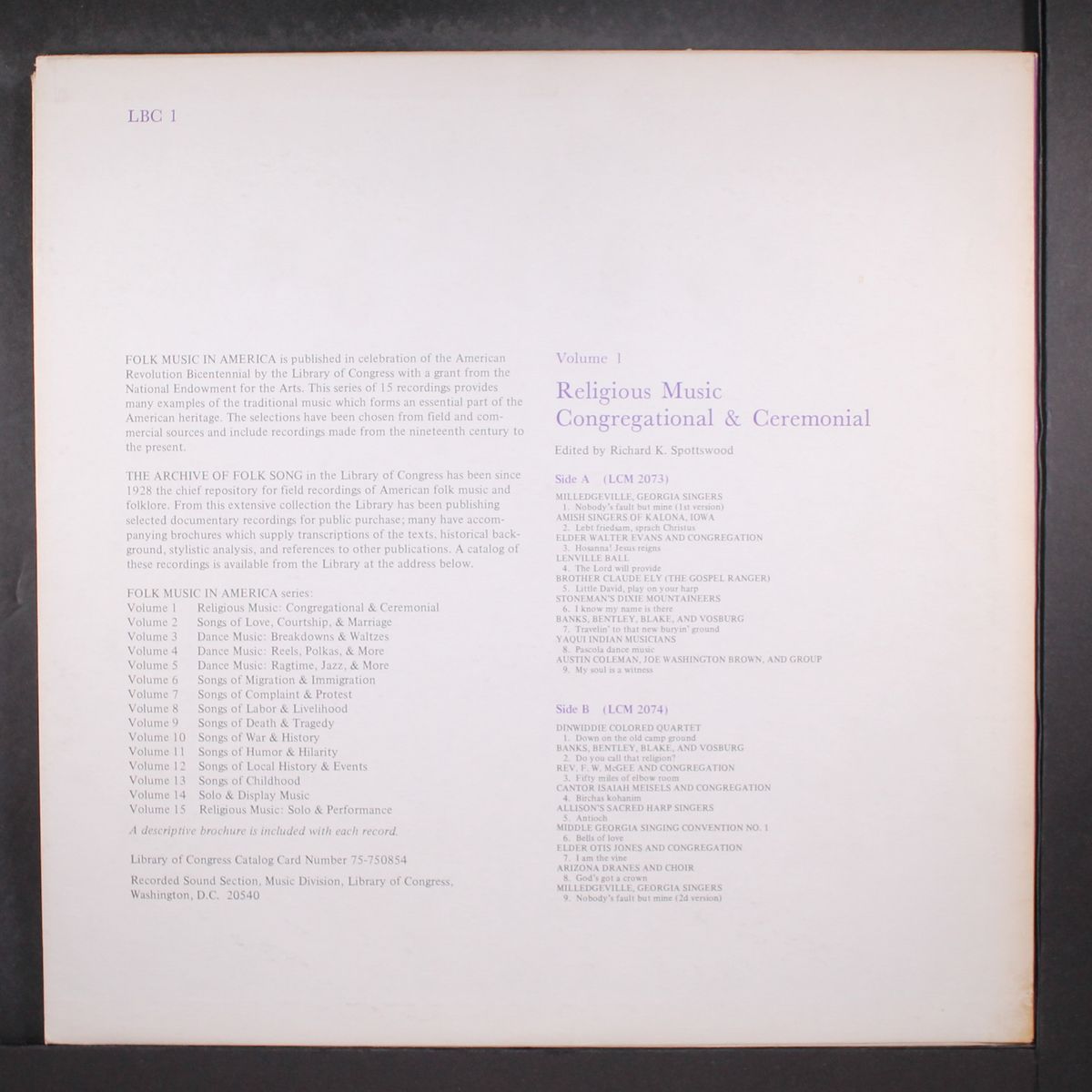 religious music congregational & ceremonial by VARIOUS