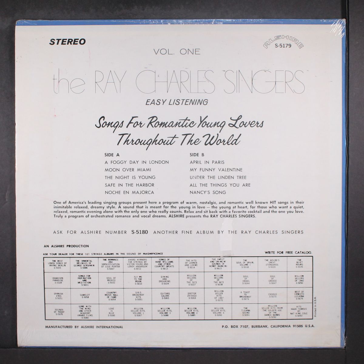 vol. one by RAY CHARLES SINGERS