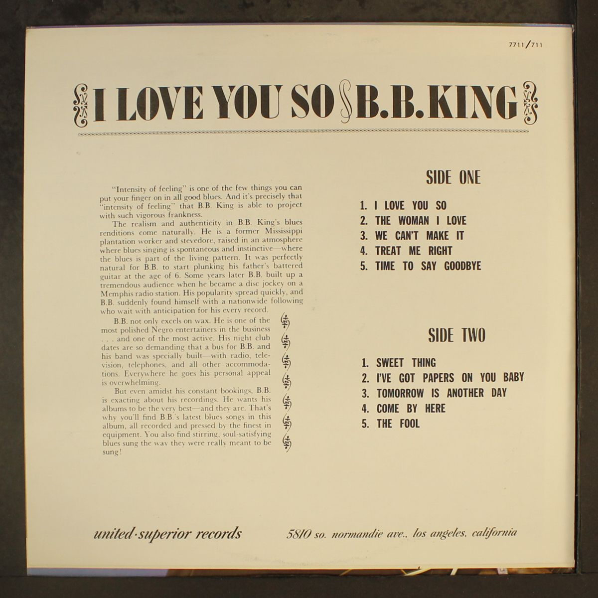i love you so by B.B. KING