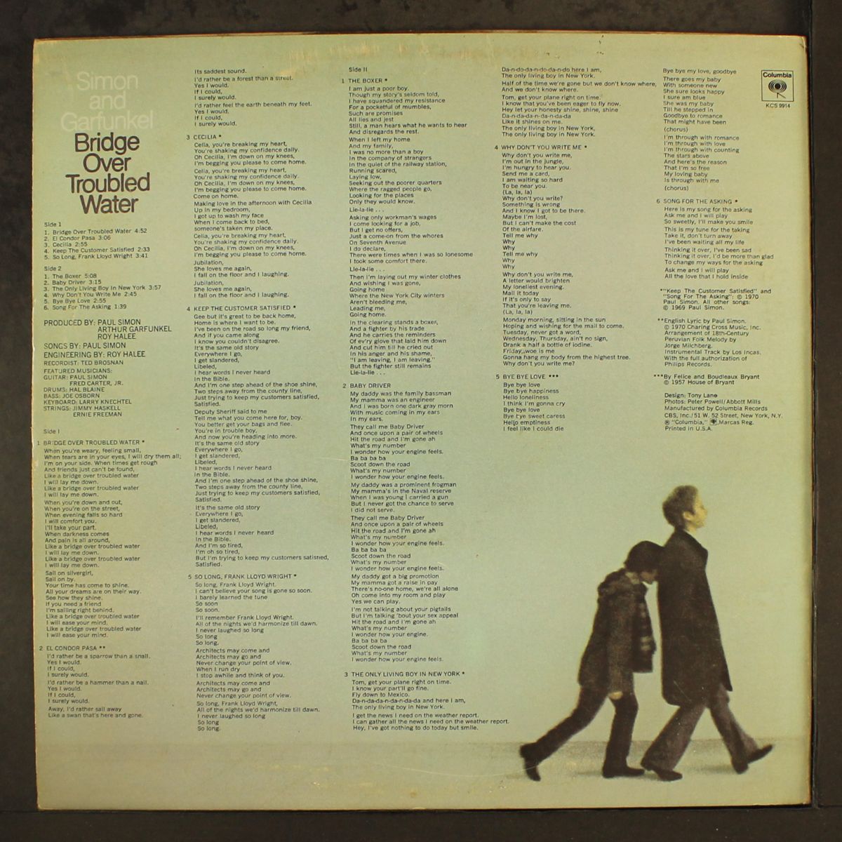 bridge over troubled water by SIMON & GARFUNKEL