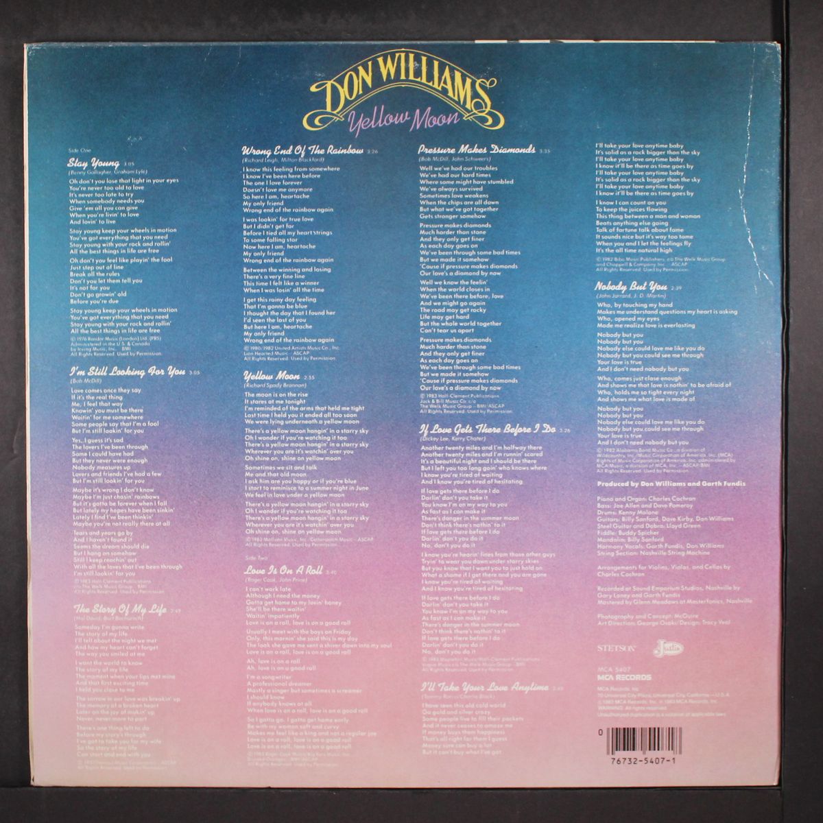 yellow moon by DON WILLIAMS