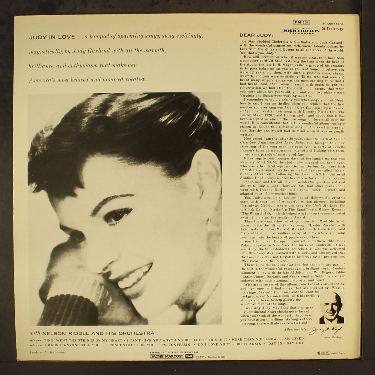 judy in love by JUDY GARLAND