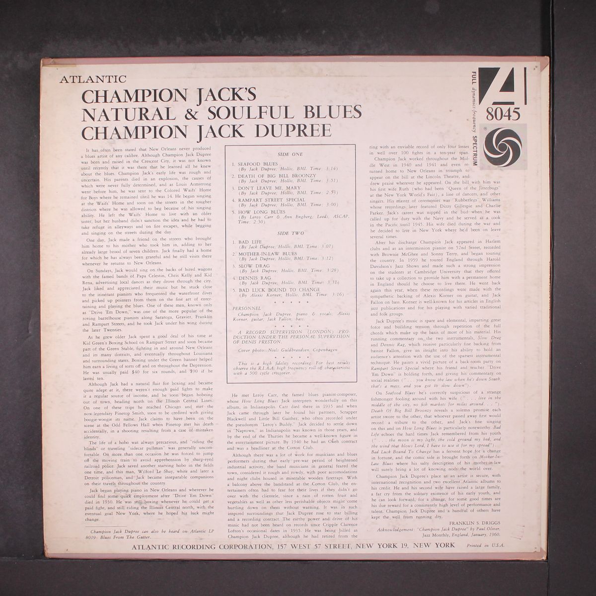natural & soulful by CHAMPION JACK DUPREE