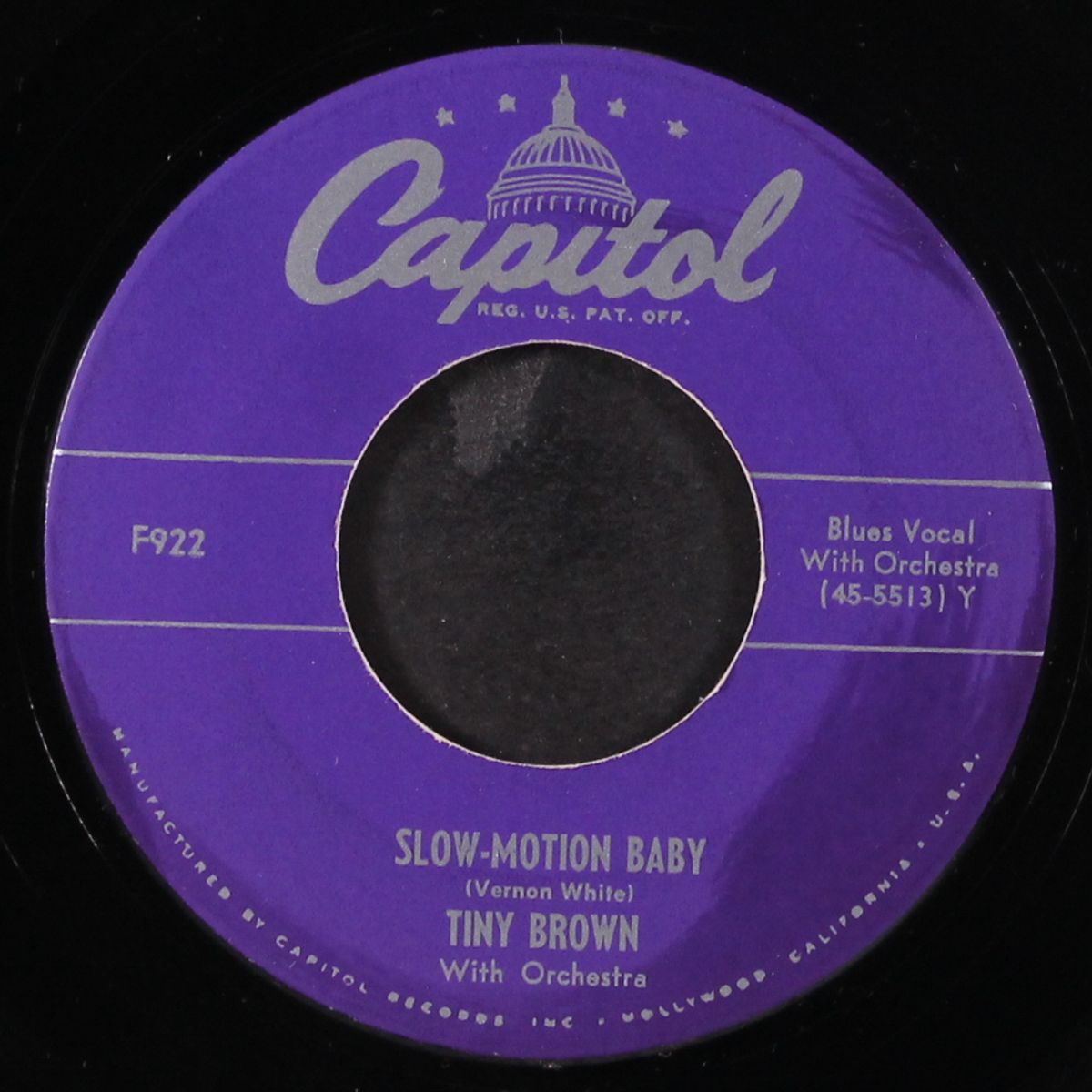 slow-motion baby / no more blues by TINY BROWN