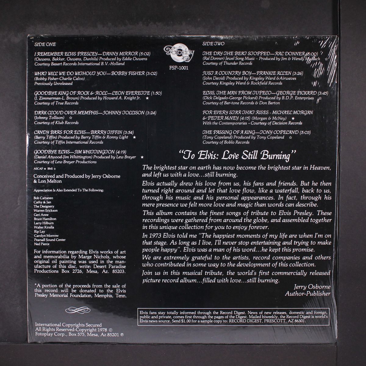 to elvis: love still burning by VARIOUS