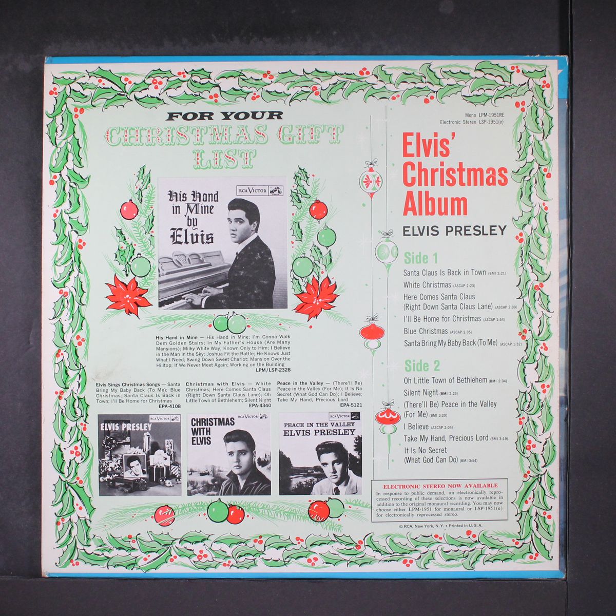 christmas album by ELVIS PRESLEY