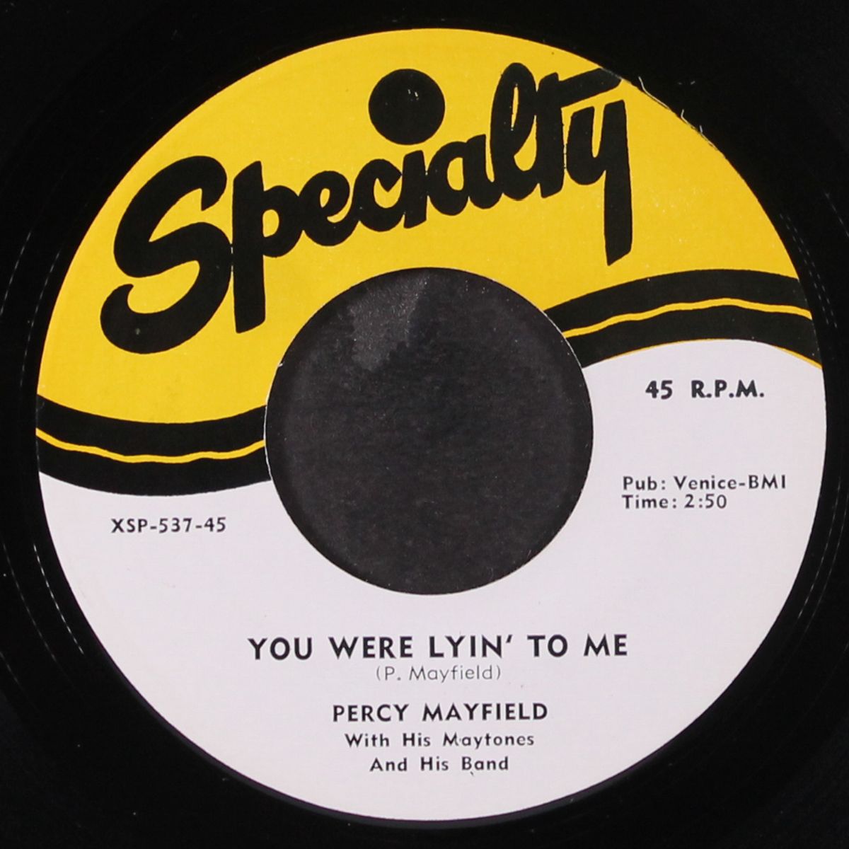 my heart is cryin' / you were lyin' to me by PERCY MAYFIELD & MAYTONES
