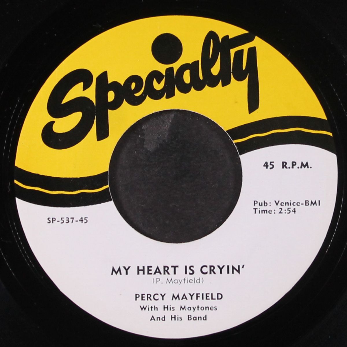 my heart is cryin' / you were lyin' to me by PERCY MAYFIELD & MAYTONES