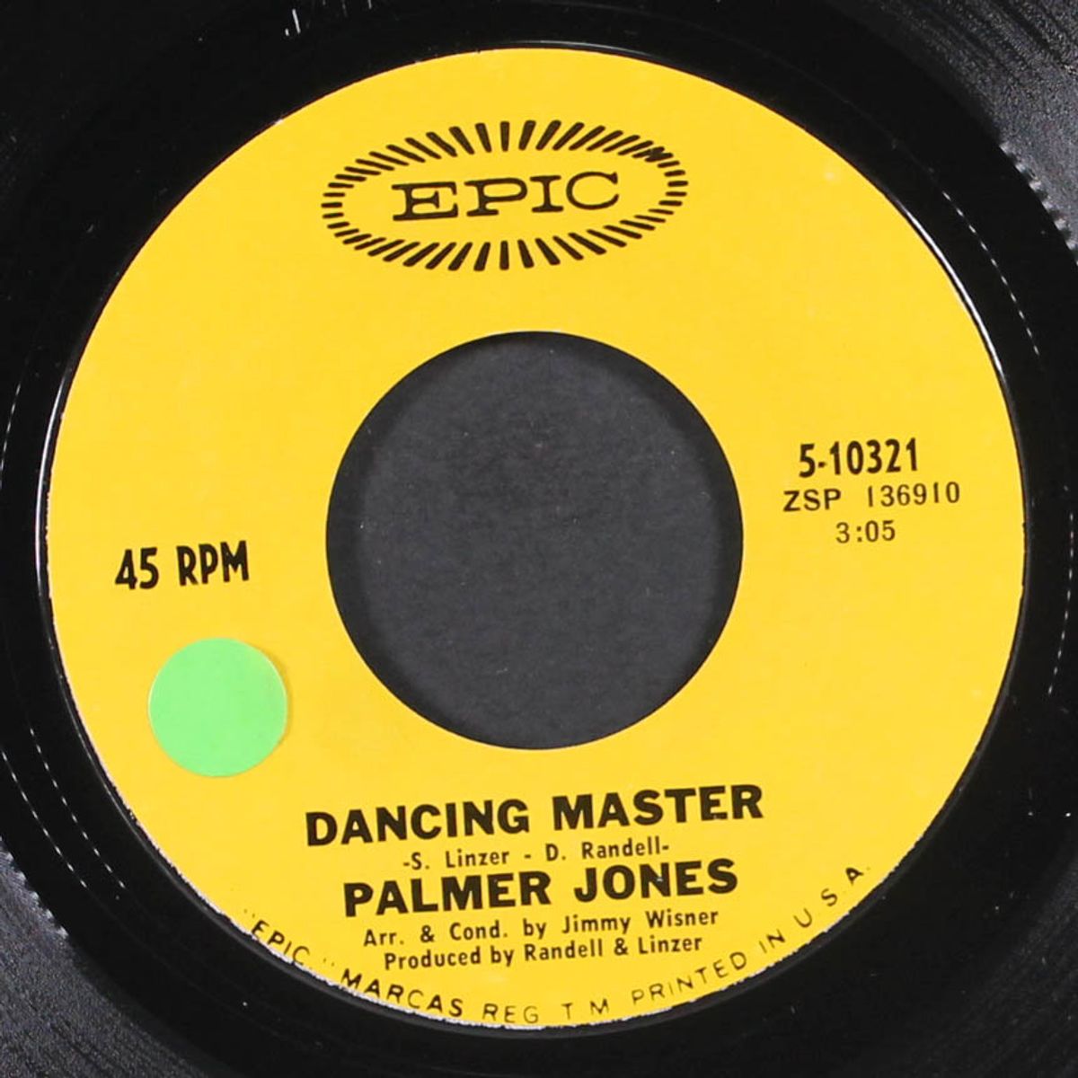 dancin' master / the great magic of love by PALMER JONES