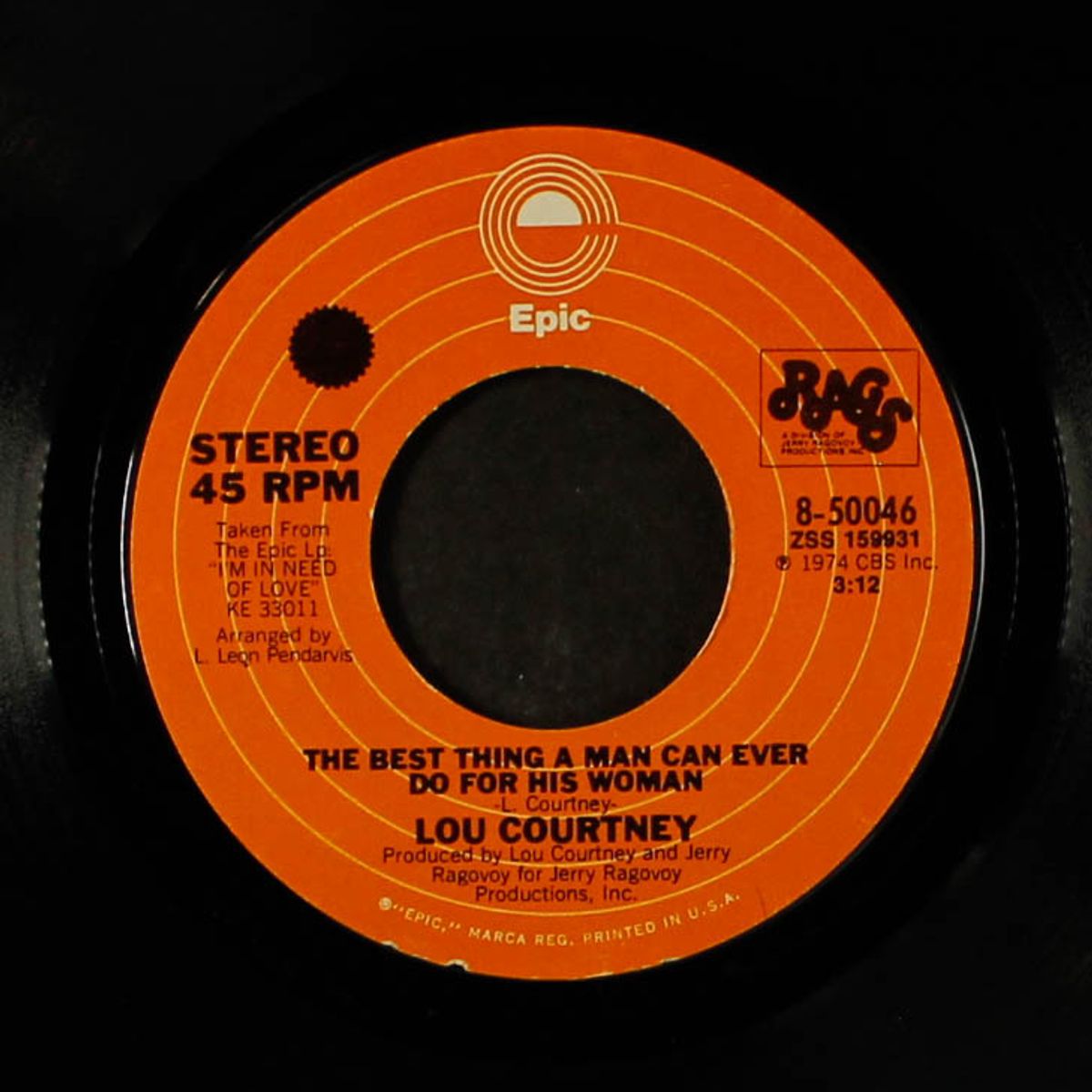 i'm serious about lovin' you / the best thing a man can ever do for his woman by LOU COURTNEY