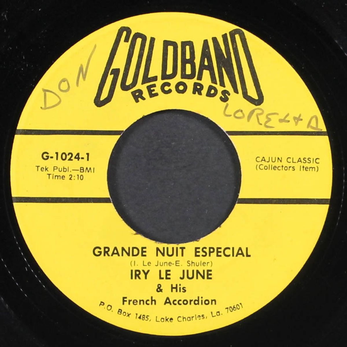 grande nuite especial / la valse de grande chemin by IRY LEJUNE